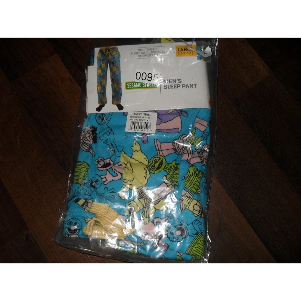 Sesame Street‎ Boxer Briefs All Over Print Pastel Cartoon Underwear Large